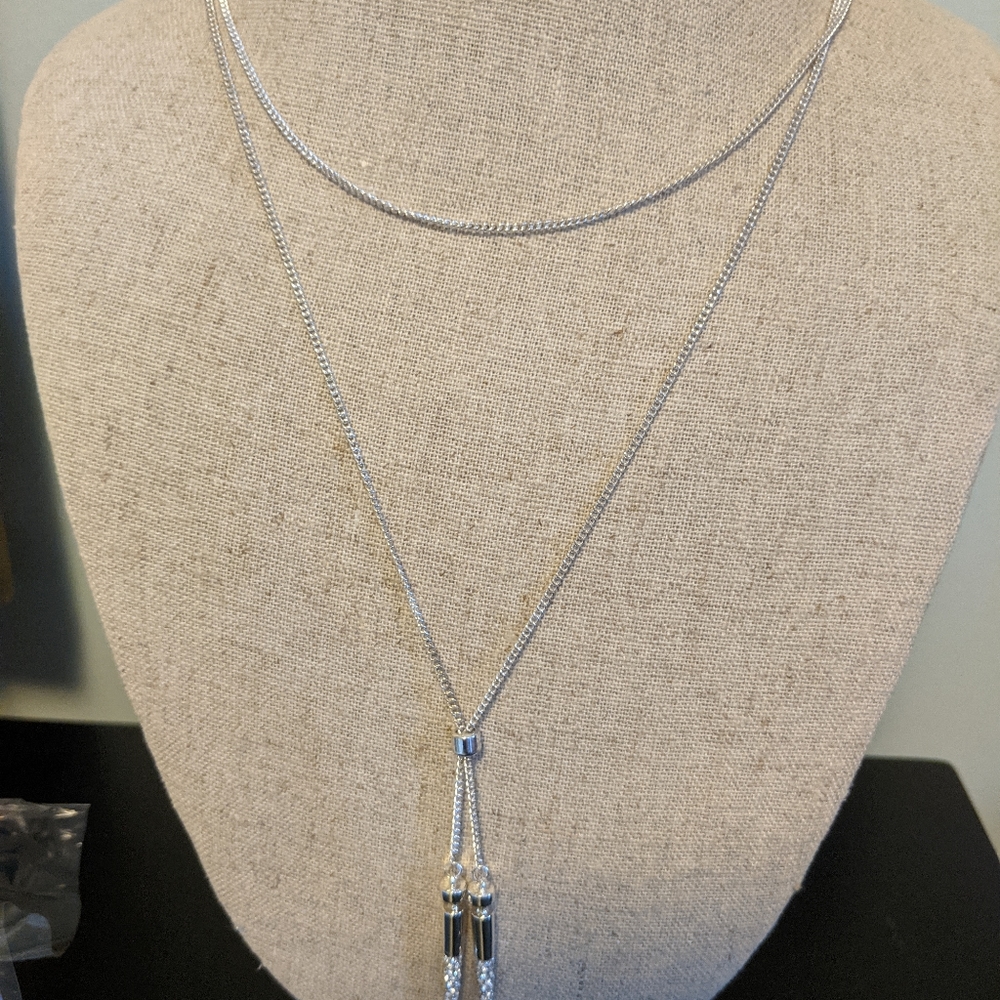 Stella & Dot Delmar Pave Lariat